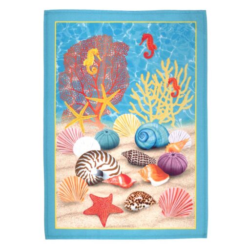 Shelly Beach Inspired Cotton Tea Towel