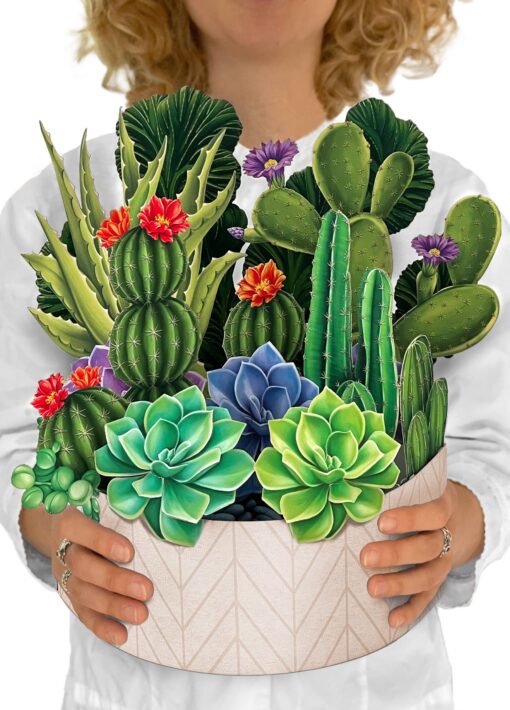 Cactus Garden - FreshCut Flowers Pop-up Card
