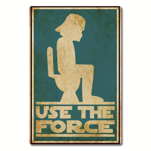 Use The Force - 8x12 Metal Decor