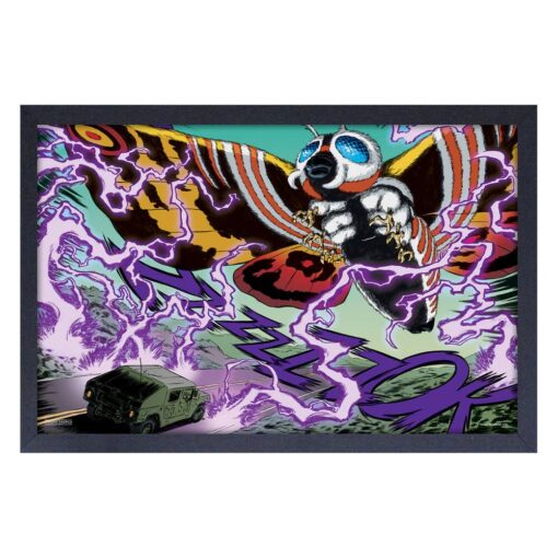Godzilla - Mothra Attack - 11x17 Framed Print