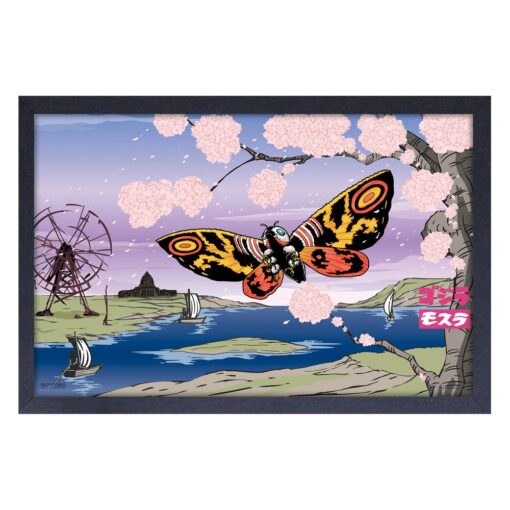 Godzilla - Mothra Blossoms - 11x17 Framed Prints