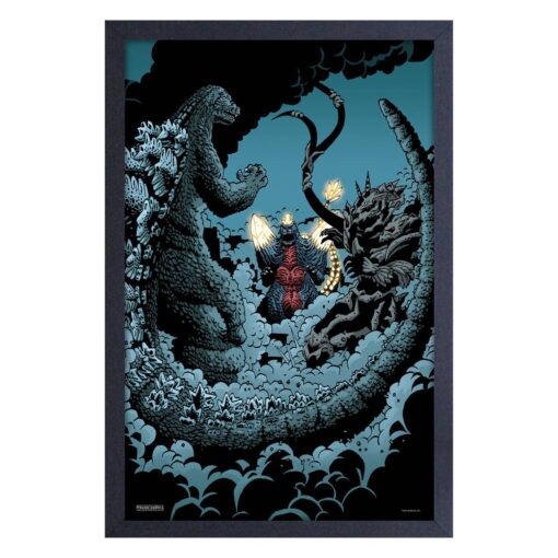 Godzilla - Spacezilla - 11x17 Framed Print