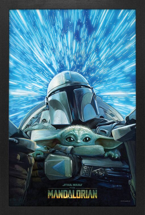 Mandalorian - Hyperspace Zoom  - 11x17 Framed Print