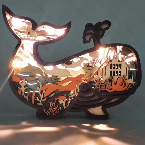 Wooden Decor - Whale2