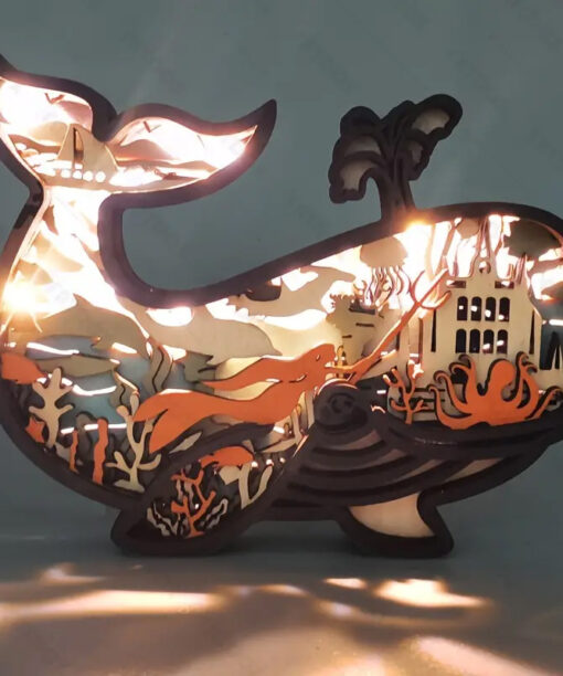 Wooden Decor - Whale2