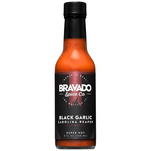 Black Garlic Carolina Reaper Hot Sauce by Bravado Spice (5oz)