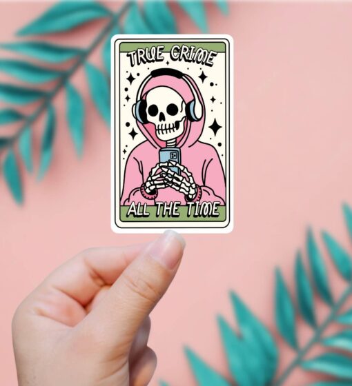True Crime All The Time Vinyl Sticker