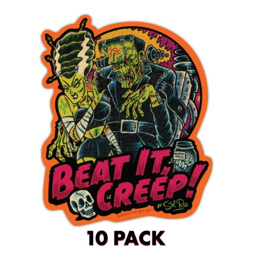 Beat It Creep Vinyl Sticker