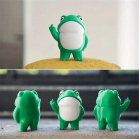 Angry Frog Resin Figure