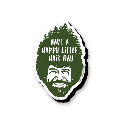 Bob Ross Hair Funky Chunky Magnet