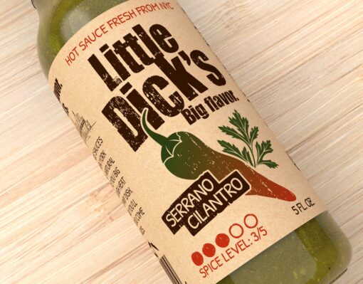 Little Dick's Serrano Cilantro Hot Sauce (5oz)