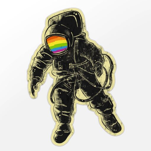 Pride Astronaut Vinyl Sticker