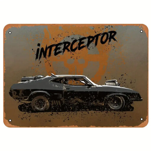 Mad Max Interceptor - 8x12 Metal Decor