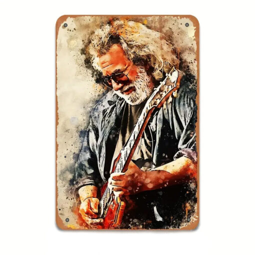 Jerry Garcia 8x12 Metal Sign Decor
