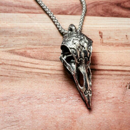 Raven Skull Necklace