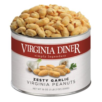 Zesty Garlic Virginia Peanuts by Virginia Diner (18oz)