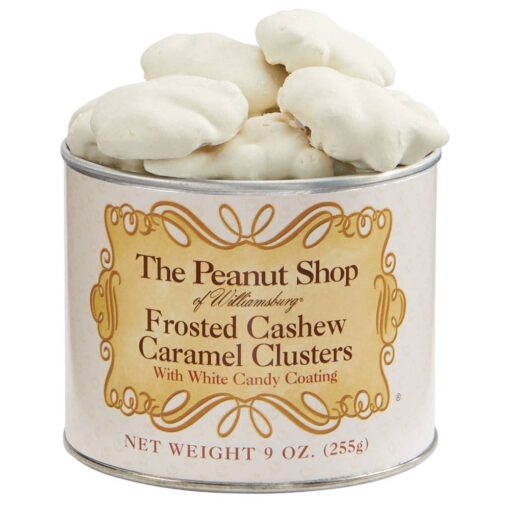 Frosted Cashew Caramel Clusters by The Peanut Shop of Williamsburg (9oz)