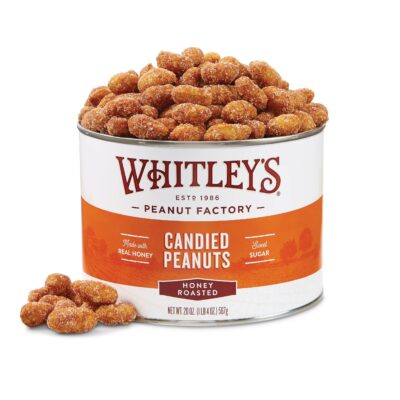 Honey Roasted Virginia Peanuts by Whitley's (20oz)
