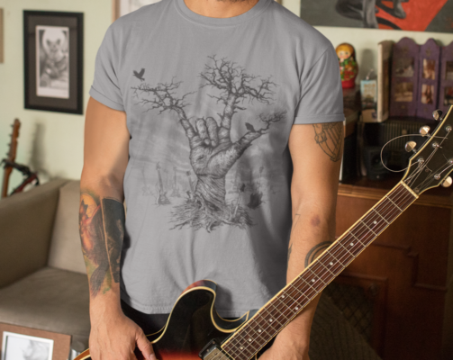 Rock and Roll Tree w/Guitars Shirt