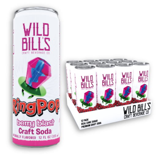 Wild Bill's Ring Pop Berry Blast Soda (12oz)