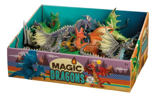 Assorted Color Dragon Figurine Toys