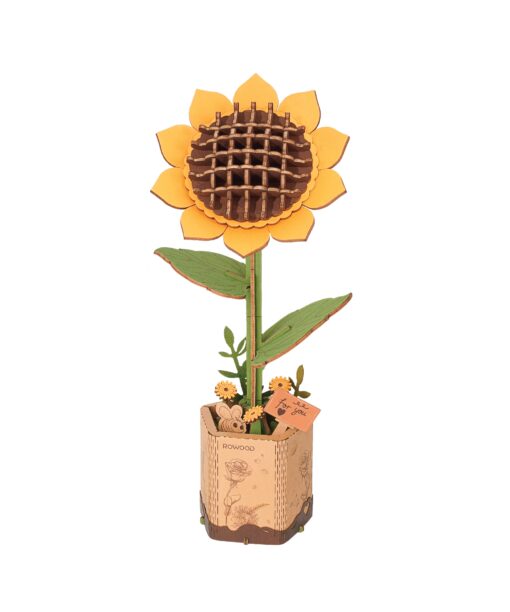 Sunflower 3D Wooden Flower Puzzle