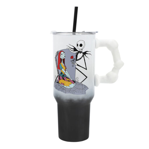 The Nightmare Before Christmas 40 oz. Sculpted Handle Stainless Steel Tumbler