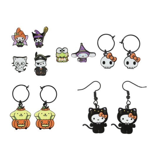 Hello Kitty & Friends Halloween 6 Pack Earring Set