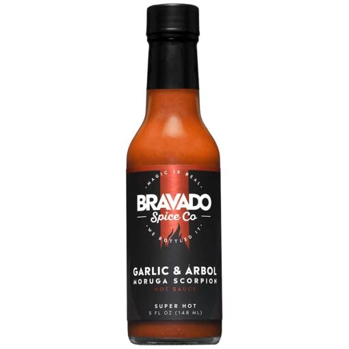 Garlic & Árbol Moruga Scorpion Hot Sauce By Bravado Spice (5oz)