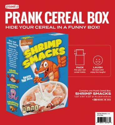 Shrimp Smacks Prank Cereal Gift Box