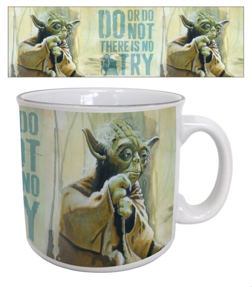 Star Wars Yoda Do or Do Not Camper Mug (20oz)