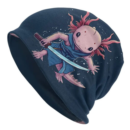 Axolotl Ninja Polyester Beanie