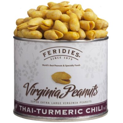 Thai-Turmeric Chili Virginia Peanuts by Feridies (9oz)
