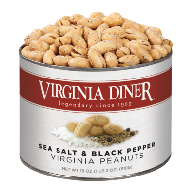 Sea Salt & Black Pepper Peanuts by Virginia Diner (18oz)