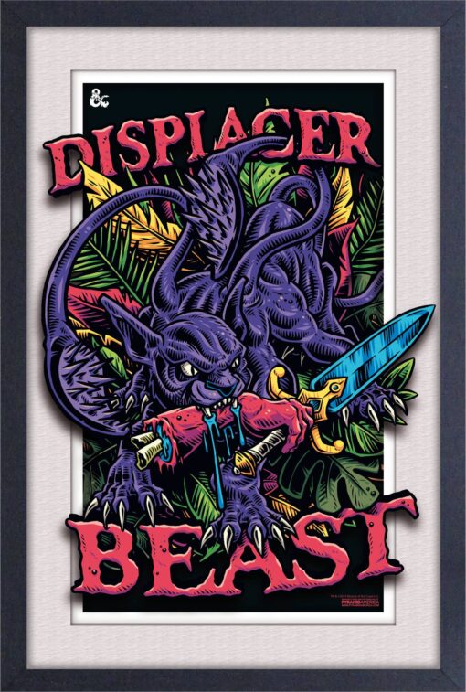 Dungeons & Dragons Displacer 11x17 Plexi Framed Faux Matte Print