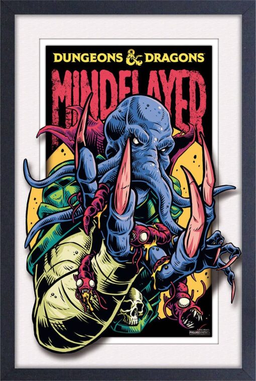 Dungeons & Dragons Mindflayer 11x17 Plexi Framed Faux Matte Print