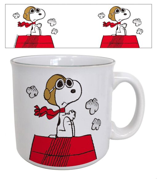 Peanuts Flying Ace Doghouse Camper Mug (20oz)