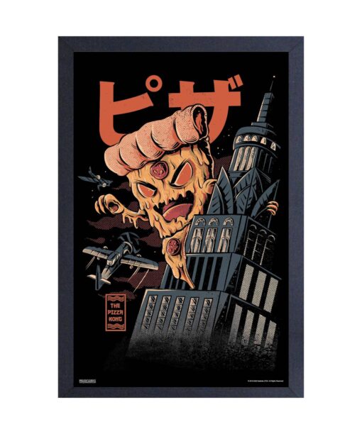 The Pizza Kong 11x17 Framed Print by Illustrata