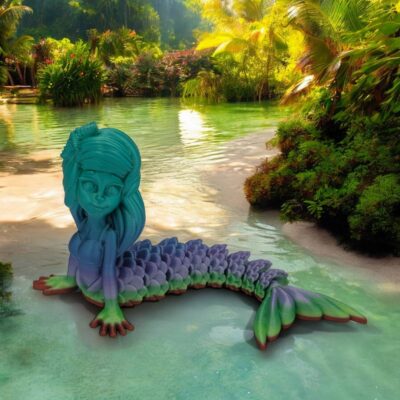 Majestic Mermaid 3D Printed Friend