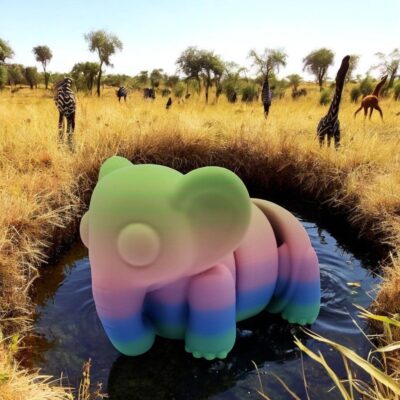 Tiny Trunk Elephant 3D Pet