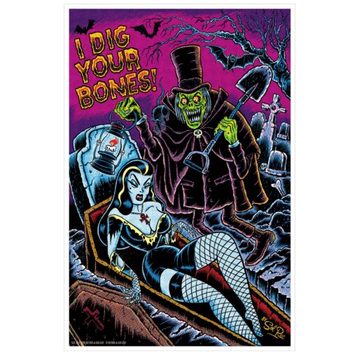 I Dig Your Bones 12x18 Print by Sol Rac