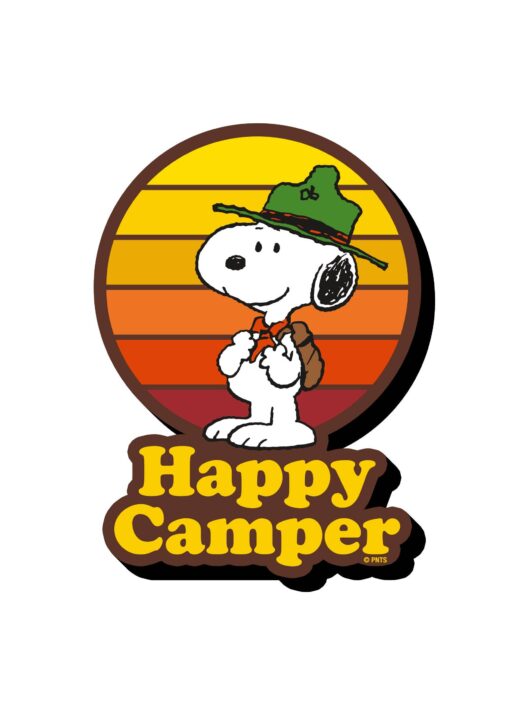 Peanuts Snoopy Happy Camper Chunky Magnet