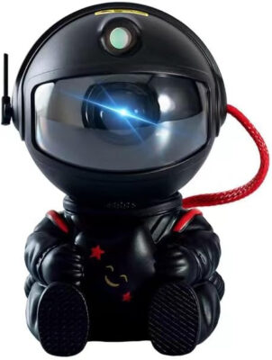 Astronaut Nebula Projector (5" Black w/ Star)