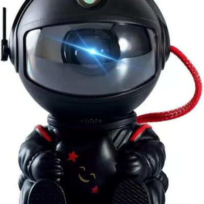 Astronaut Nebula Projector (5" Black w/ Star)