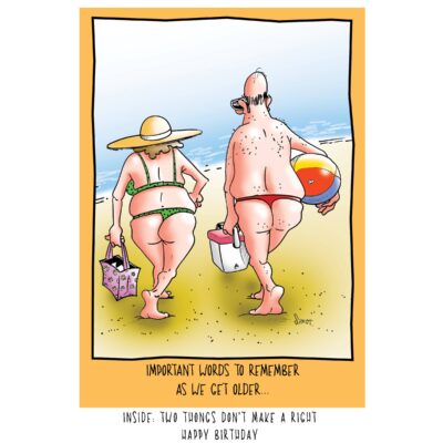 Two Thongs Birthday Card