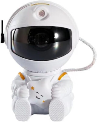 Astronaut Nebula Projector (5" White w/ Star)