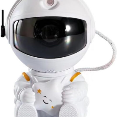Astronaut Nebula Projector (5" White w/ Star)