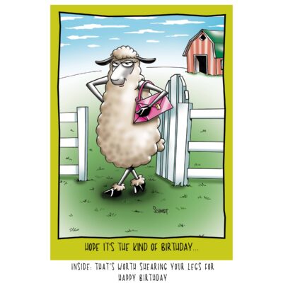 Sheered Sheep Birthday Card (Ladies)
