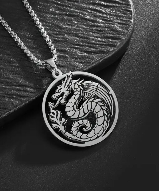 Japanese Dragon Necklace
