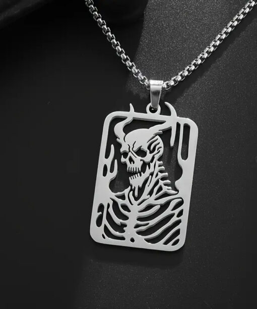 Skeleton Devil Necklace